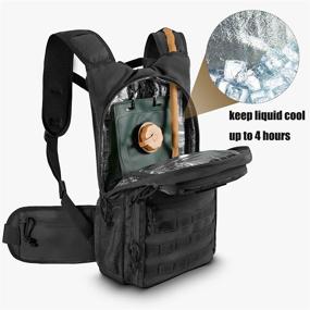 img 3 attached to Tactical Hydration Pack Backpack: FRTKK Military Molle Water Backpack for Outdoor Activities