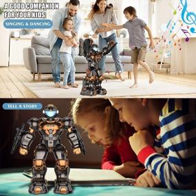 img 1 attached to Programmable Smart RC Robot For Kids - PP PICADOR Matte Metallic Robotics Kit With Gesture Sensing, Remote Controller, And Chargeable Battery - Ideal Birthday Gift For Boys And Girls Aged 5 To 10