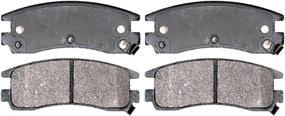 img 1 attached to ⚙️ ACDelco Silver Rear Disc Brake Pad Set 14D714MH: Semi-Metallic, Complete with Hardware