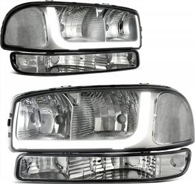 img 4 attached to Upgrade Your GMC Sierra & Yukon XL With AUTOSAVER88 LED DRL Headlights: Perfect Fit & Stylish Design!