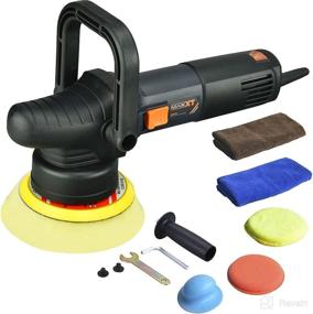img 4 attached to 🚗 MAXXT 5 inch Dual Action Car Buffer Polisher - Orbital Variable Speed Machine for Car Detailing and Waxing with 6 inch Foam Pad
