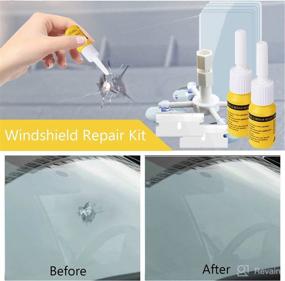 img 3 attached to 🚗 Zecurate Windshield Crack Repair Kit - Car Windscreen Chip Repair Tool for Vehicle Windows, Nano Glass Fluid with 4 Bottles of Resin - Quick Fix for Chips, Cracks, and Star-Shaped Cracks