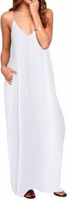 img 3 attached to Women'S Summer Maxi Dress: Style Dome Casual Long Beach Sleeveless Sundress W/ Pockets