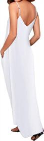 img 2 attached to Women'S Summer Maxi Dress: Style Dome Casual Long Beach Sleeveless Sundress W/ Pockets