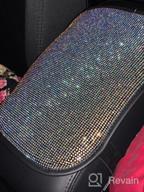 img 1 attached to Upgrade Your Car'S Style With Universal Rhinestone Mirror Accessories For Women - Shiny, Colorful And Elastic Plush Decorative Covers! review by James Chandran