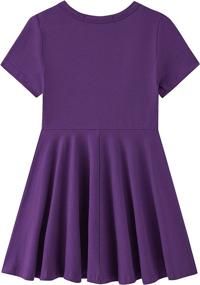 img 3 attached to LYXIOF Sleeve Twirly Skater Casual Girls' Clothing ~ Dresses