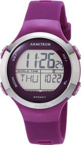 img 4 attached to ⌚ Stylish & Practical: Armitron Sport Womens Quartz Silicone Women's Wrist Watches