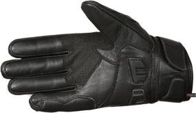 img 3 attached to 🧤 Black L Men's Premium Cowhide Leather Motorcycle Gloves - Ideal for Cruising, Riding, Street Racing, ATV, Dirt Bike, Motocross - Palm Sliders, Knuckle Armor for Ultimate Protection - Powersports Biker Gear Glove