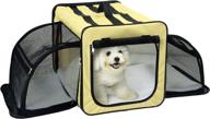 🐕 capacious dual-sided expandable dog crate carrier house - x-small grey логотип