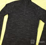 img 1 attached to Melange Peak Velocity Quarter-Zip Mock Neck review by Bohyun Rossetti