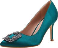 👠 elegant women's wedding pumps: stiletto classic pointed shoes for bride logo