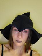 img 1 attached to Witchy Style Made Easy: Edoneery'S Women'S Wide Brim Halloween Witch Hat - Perfect For Any Occasion! review by Brent Mosley