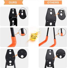 img 1 attached to 6 Pack AOBEN Heavy Duty Steel Garage Storage Hooks - Utility Tool Hangers For Organizing Ladder, Chairs & Tools