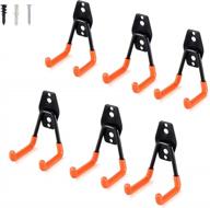 6 pack aoben heavy duty steel garage storage hooks - utility tool hangers for organizing ladder, chairs & tools логотип