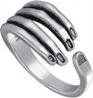 925 sterling silver hug hand rings: perfect for men & women, vintage black gothic style wedding bands jewelry gifts! logo