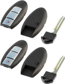 img 2 attached to 🔑 Protective Key Fob Case & Pad for Nissan Infiniti (Set of 2) - Compatible with KR55WK49622, KR55WK48903