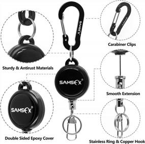 img 3 attached to Essential Fly Fishing Tool Combo: 3Pcs SAMSFX Zinger Retractors For Anglers Vest Pack Gear
