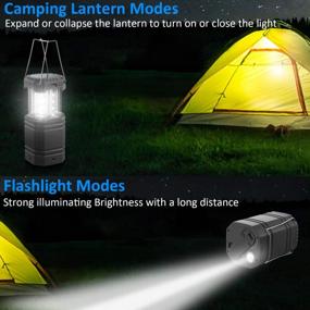 img 2 attached to Rechargeable LED Camping Lantern Flashlight Solar Powered, 3000 Bright Portable Survival Kit Light With USB Charger For Power Outage, Emergency, Camping & Tent Hand Crank