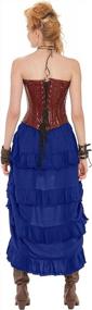 img 2 attached to Ultimate Steampunk Chic: The Pirate Dressing’S High-Low Show Girl Skirt