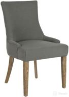 🪑 premium safavieh mercer collection lester dining chairs - dark granite (set of 2) for elegant dining spaces logo