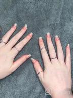 img 1 attached to Vintage Silver Star Moon Knuckle Ring Set - Stackable Midi Finger Rings For Women And Girls (7-19Pcs) review by Brad Laverentz