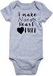 unisex infant outfit: lovekider baby boys girls bodysuit 0-18 months logo