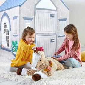 img 2 attached to Large Horse Barn Play Tent For Kids And Toddlers By Martha Stewart Kids - Perfect For Pretend Play And Imaginative Fun