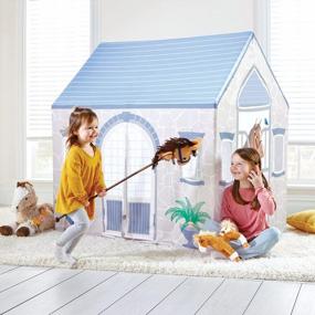 img 4 attached to Large Horse Barn Play Tent For Kids And Toddlers By Martha Stewart Kids - Perfect For Pretend Play And Imaginative Fun