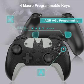 img 3 attached to Switch Controller For Nintendo Switch OLED/ Switch 2017 / Switch Lite,Programmable Switch Pro Controller With Turbo,HD Rumble, Motion Control,Wake-Up Key And Screenshot Button