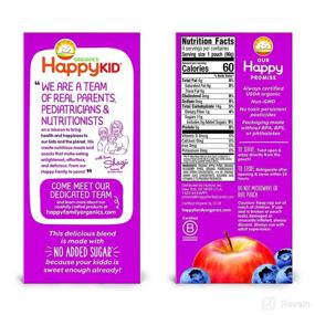 img 1 attached to 🍎 Happy Kid Organic Superfoods Twist Apple Blueberry Pomegranate (3.17oz, Pack of 16) - Resealable Baby Toddler Kid Snacks with No Added Sugar - Non-GMO Kosher - Packaging May Vary