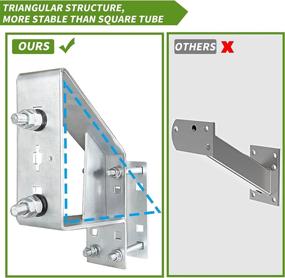 img 3 attached to 🔧 Foozet Spare Tire Mount for Trailer, Heavy-Duty Spare Tire Carrier with 120 lbs Weight Capacity, Compatible with 4, 5, 6 Lugs Wheels on 4, 4.5, 4.75, 5, or 5.5-inch Hole Patterns