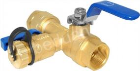 img 2 attached to 3/4" IPS Tankless Water Heater Service Valve Kit With Pressure Relief Valve, Clean Brass Construction By Beduan