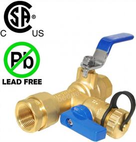 img 3 attached to 3/4" IPS Tankless Water Heater Service Valve Kit With Pressure Relief Valve, Clean Brass Construction By Beduan