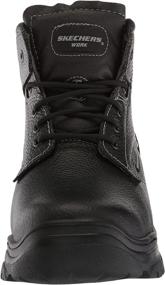 img 3 attached to Skechers Burgin Tarlac Industrial Embossed Leather Men's Shoes