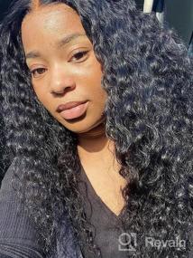 img 5 attached to 16 Inch Hermosa 13X6 Deep Wave Lace Front Human Hair Wig - 180% Density, PrePlucked With Baby Hair For Black Women