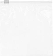 200 count gpi heavy duty slider zip sandwich bags, 6" x 6", 3 mil thickness, durable for freezer storage logo