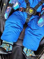 img 1 attached to 🧤 Ultimate Protection for Toddlers: Waterproof Winter Mittens with Fleece Lining - Ideal Cold Weather Accessories for Boys review by Jason Bollinger