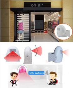 img 2 attached to Wireless IR Motion Sensor Alarm Doorbell With Greeting Music And Voice For Markets, Shops, Factories, And Homes – Enhance Consumer Experience And Security Up To 10M