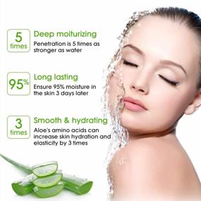 img 2 attached to Skymore 300ML Aloe Vera Gel: Natural Pure Facial Mask For Sunburn, Dry Skin & Moisturizing