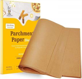 img 4 attached to Katbite 200Pcs 9X13 Inch Heavy Duty Unbleached Parchment Paper, Parchment Paper Sheets For Baking Cookies, Cooking, Frying, Air Fryer, Grilling Rack, Oven(9X13 Inch)