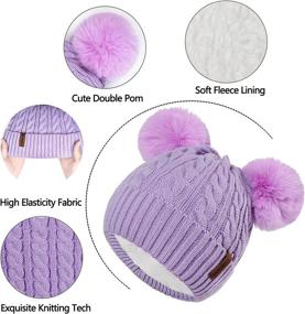 img 2 attached to Winter Gloves Toddler Thermal Childrens Girls' Accessories : Cold Weather