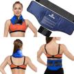 large 23" x 8" x 5" adjustable neck, shoulder & back ice pack wrap for muscle soreness, pain & inflammation relief - cold therapy treatment. logo
