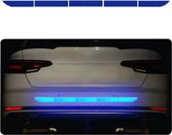 🚗 holibic car stickers: reflective diamond grade bumper stickers - waterproof 5 pcs car accessory in multi-color (blue) логотип