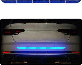 img 4 attached to 🚗 HOLIBIC Car Stickers: Reflective Diamond Grade Bumper Stickers - Waterproof 5 pcs Car Accessory in Multi-Color (Blue)