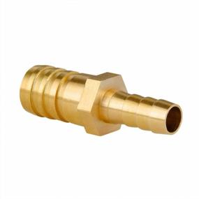 img 3 attached to Quickun Brass Hose Barb Reducer 1" To 5/8" Barbed Reducer Fitting Reducing Splicer Mender Union Adapter For Air Water Fuel