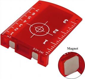 img 2 attached to Красная пластина целевой карты уровня лазера с технологией Файркоре - ФЛТ20Р для улучшенной точности