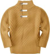 makkrom pullover sweaters turtleneck comfortable boys' clothing at sweaters: stylish and cozy wardrobe essential for young boys logo