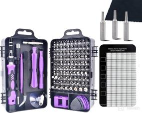 img 4 attached to 🛠️ 123 in 1 Screwdriver Set with Case - Multi-function Magnetic Repair Tool Kit for iPhone, Mac, Computer, Laptop, Watch, Glasses, Electronics