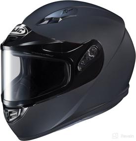 img 1 attached to 🎿 HJC CS-R3SN Unisex-Adult Snow Helmet - Full Face with Framed Dual Lens Shield