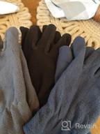 img 1 attached to 🧤 Cold Weather Activities Supplies: Boys' Fleece Fingerless Gloves for Outdoor Fun review by Roger Alexander